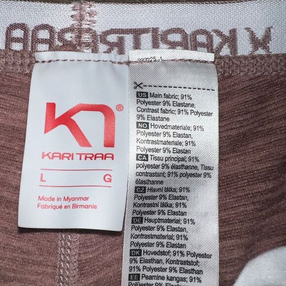 Kari Traa Base Layer Pant LUNE Women's Size Large Faire Isle Fleece Lined Large - Picture 5 of 6